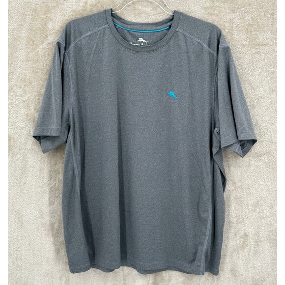 Tommy Bahama Shirt Mens XL Gray Performance Athletic Tee Sustainable Workout Gym - Picture 1 of 8